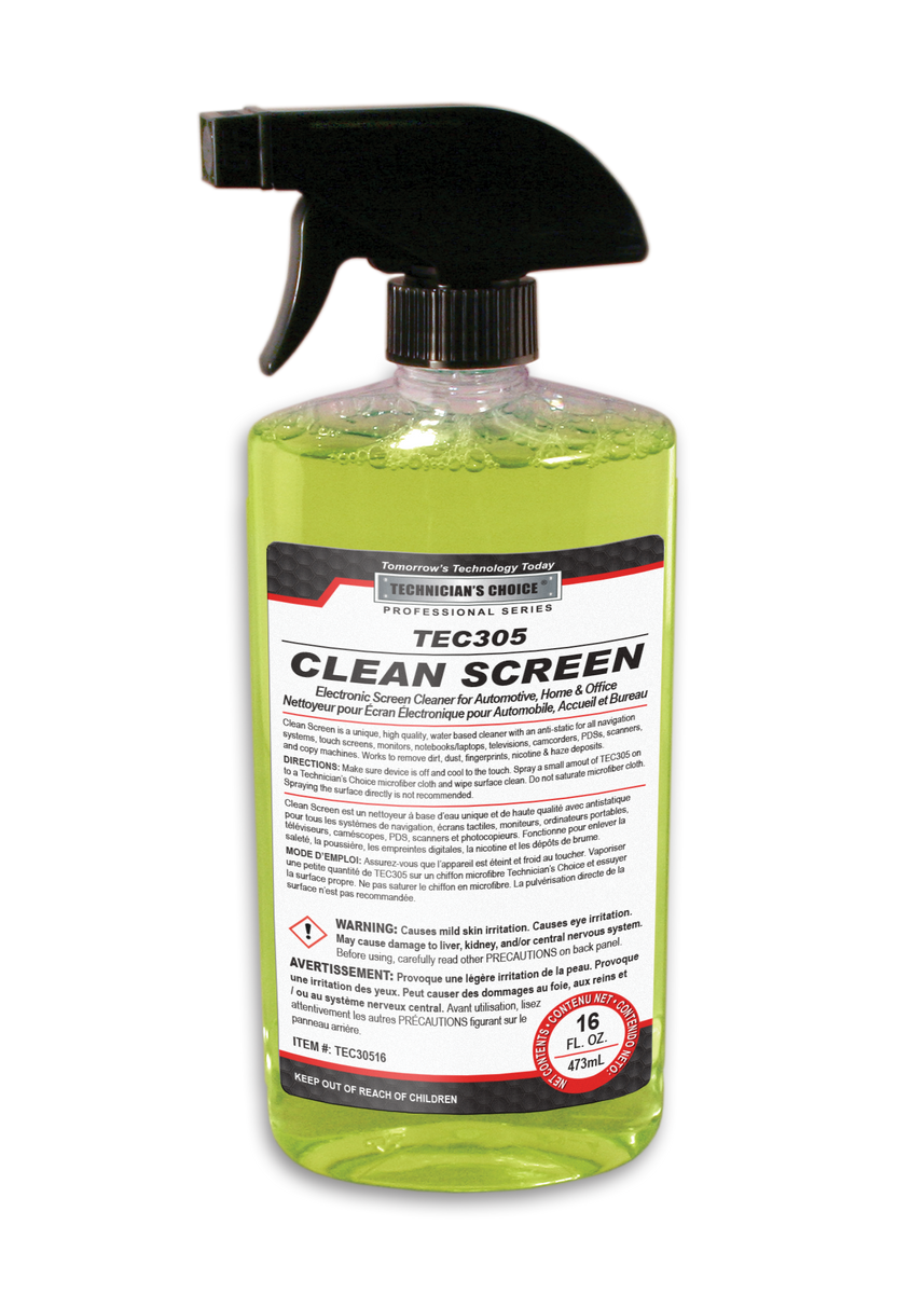 Technicians Choice® TEC305 Clean Screen Electronic Screen Cleaner ...